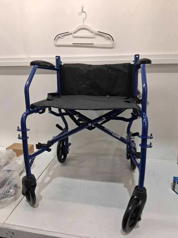 NEW: Medline Ultralight Transport Chair Wheelchair– 19" Seat