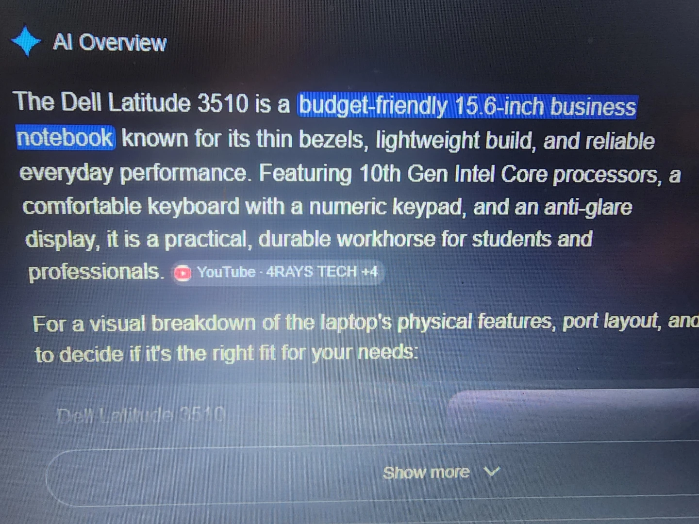 Dell Latitude 3510 Laptop - 10th Gen Intel Core i5 - photo 3