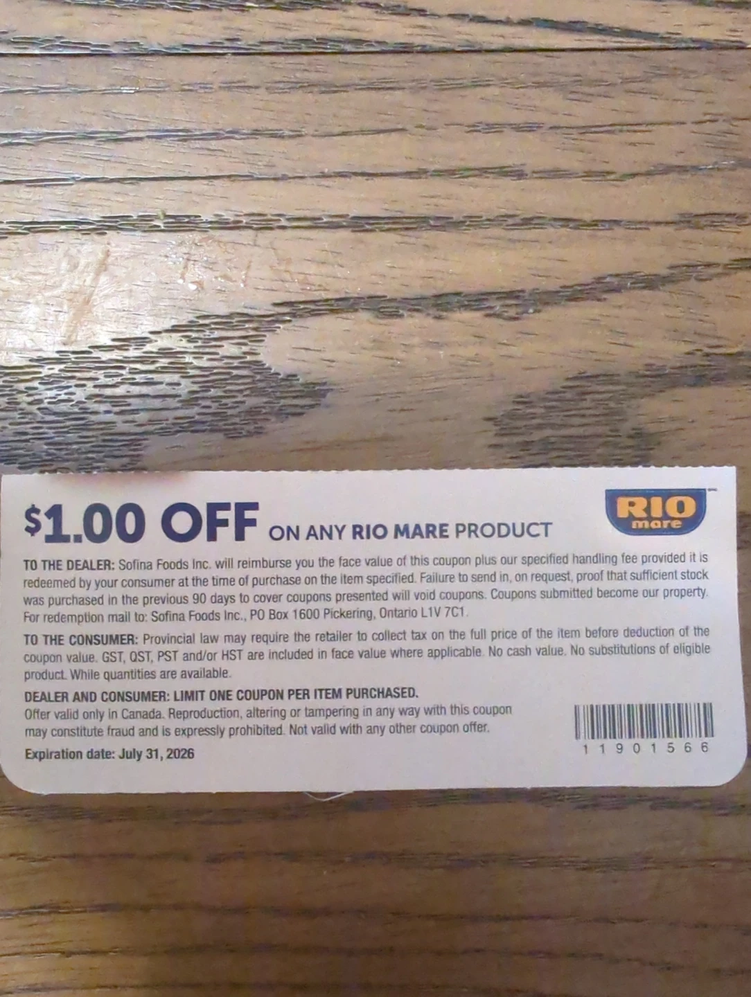 $1.00 OFF Rio Mare Coupon #free - photo 2