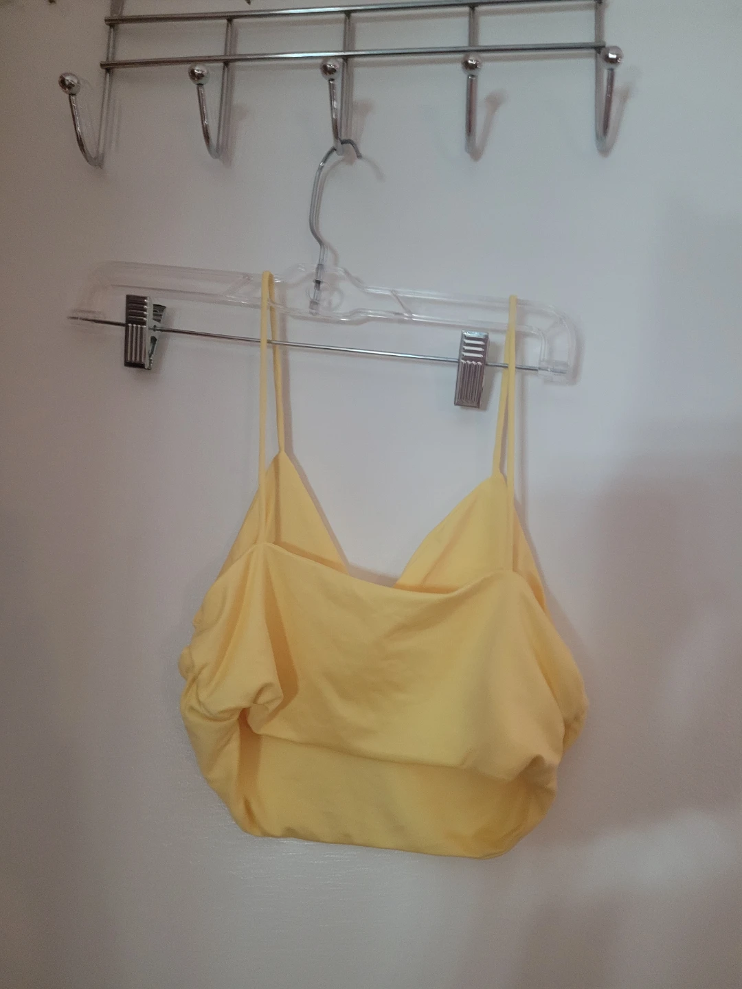 Yellow Spaghetti Strap Crop Top - photo 2