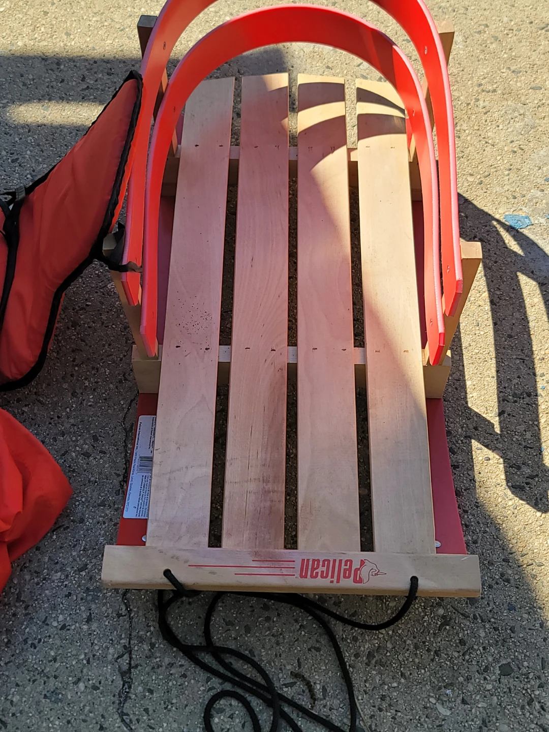 Pelican Wooden Sled with Red Accents - photo 2