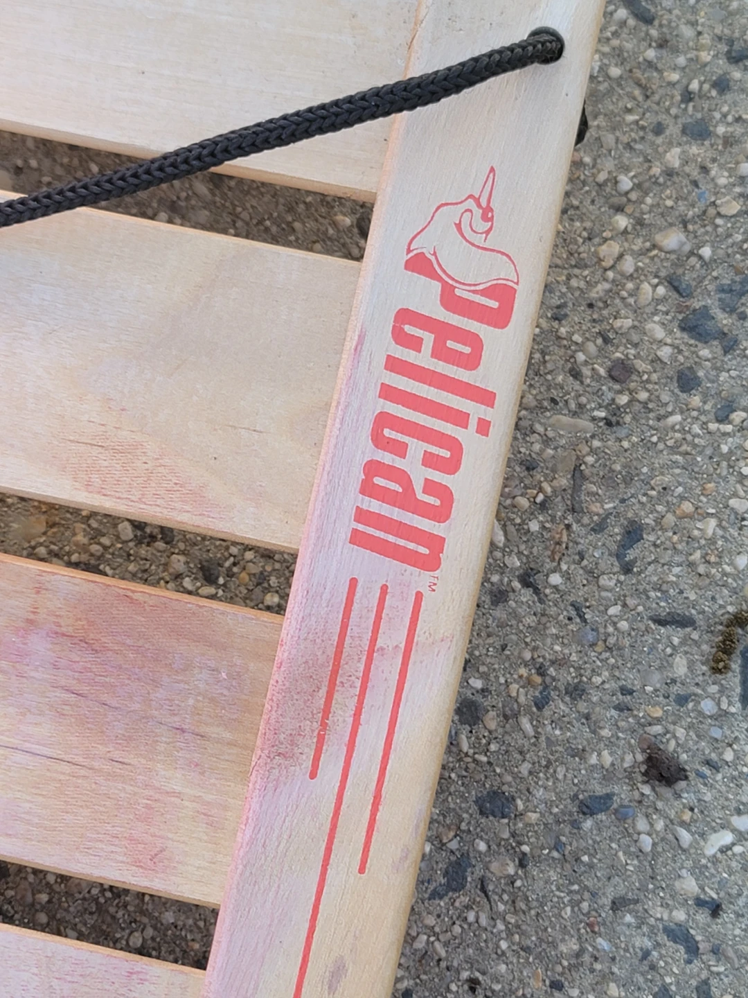 Pelican Wooden Sled with Red Accents - photo 3