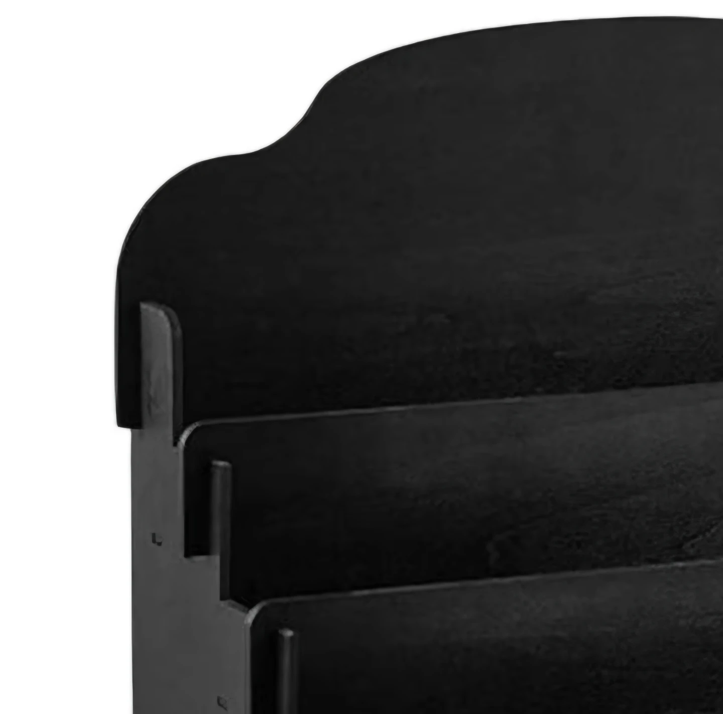 Black 4-Tier Wooden Display Stand - photo 3