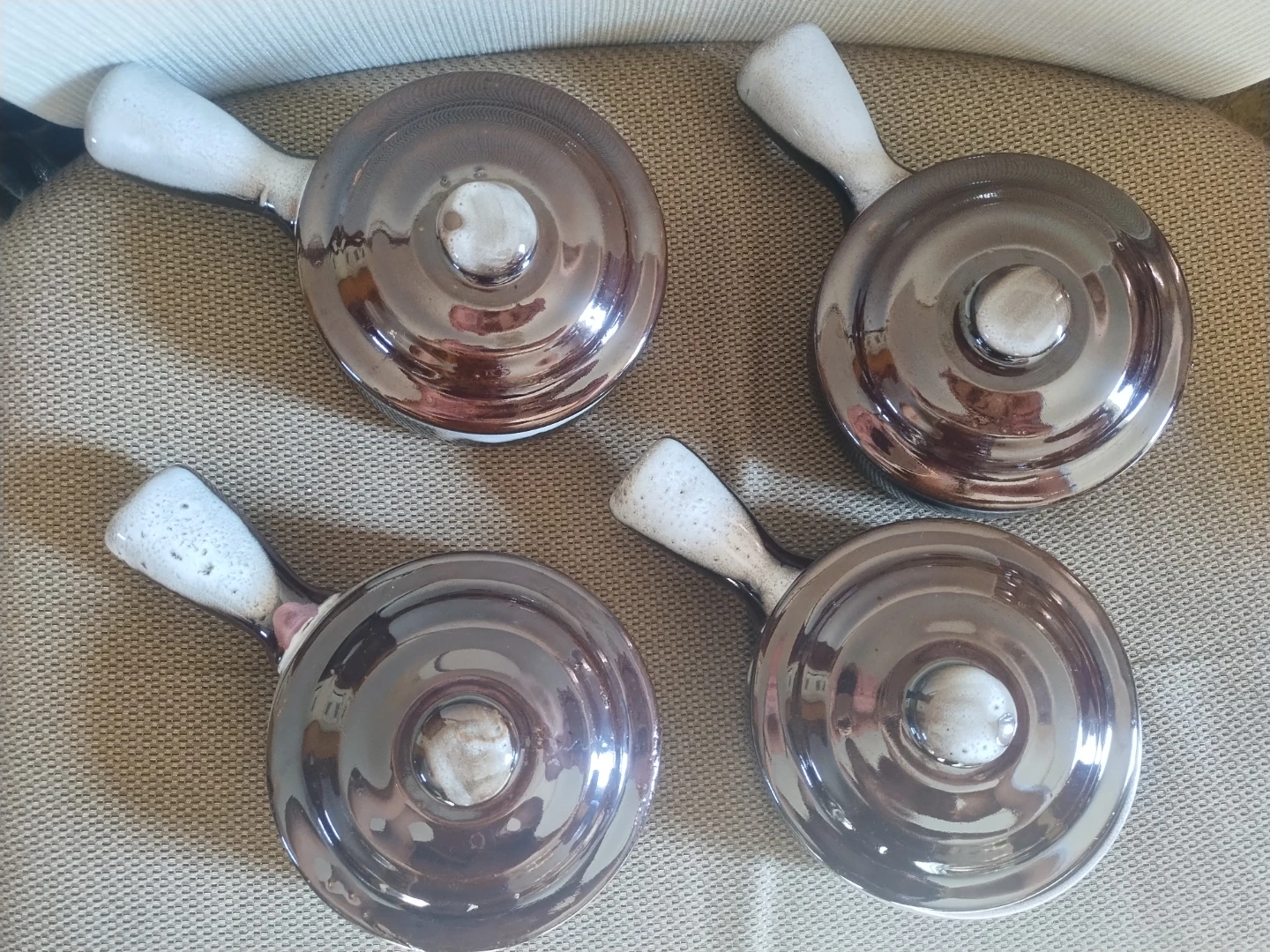 Set of 4 Ceramic Onion Soup Bowls with Lids - photo 5