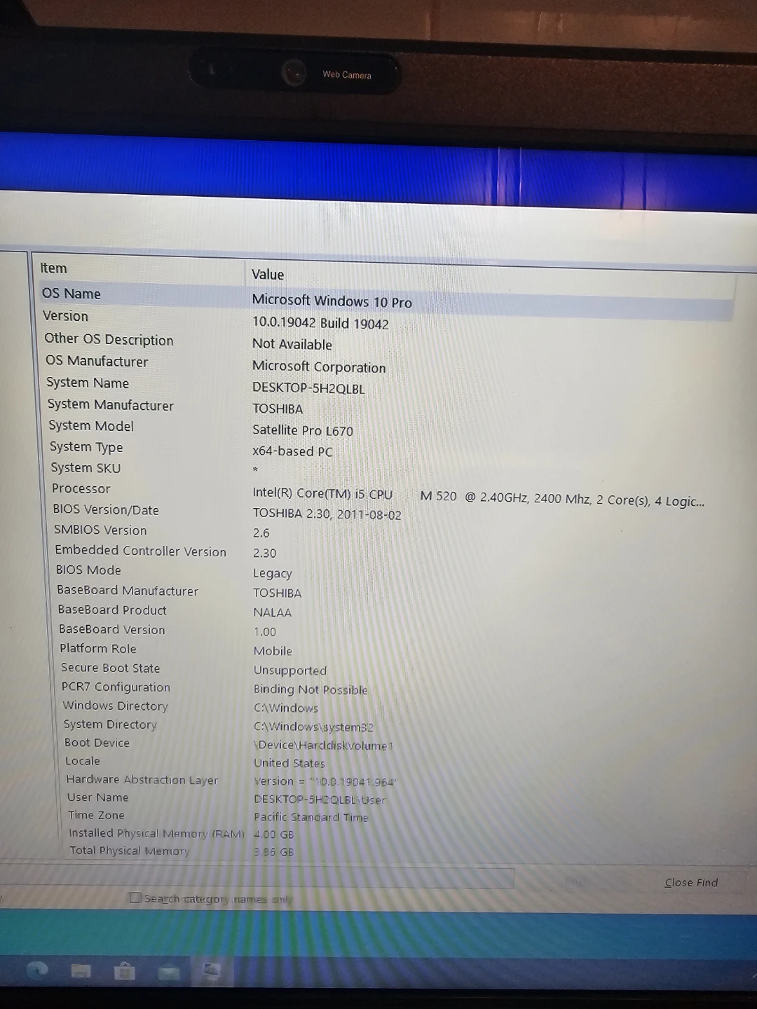 Toshiba Satellite Pro Laptop - photo 3
