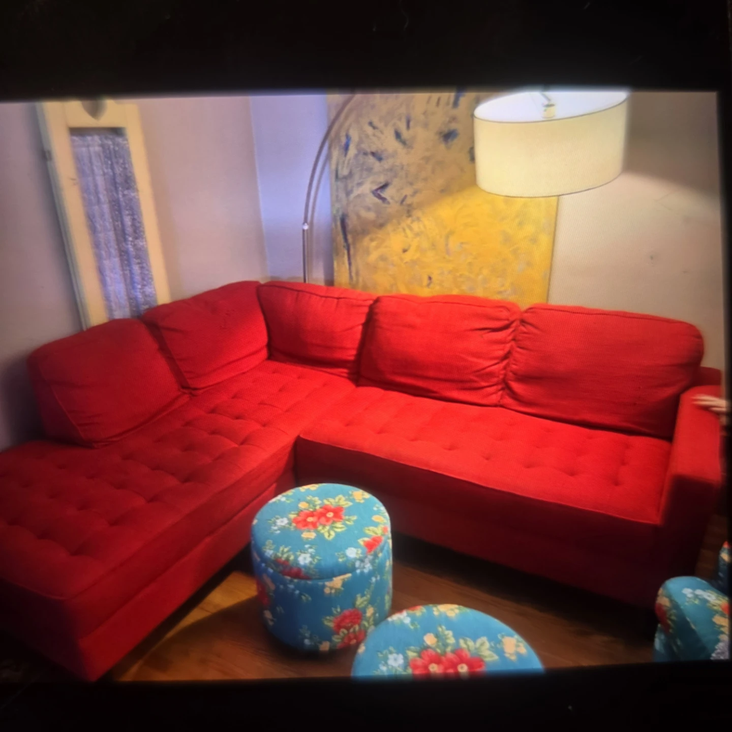 Red Sectional Sofa
