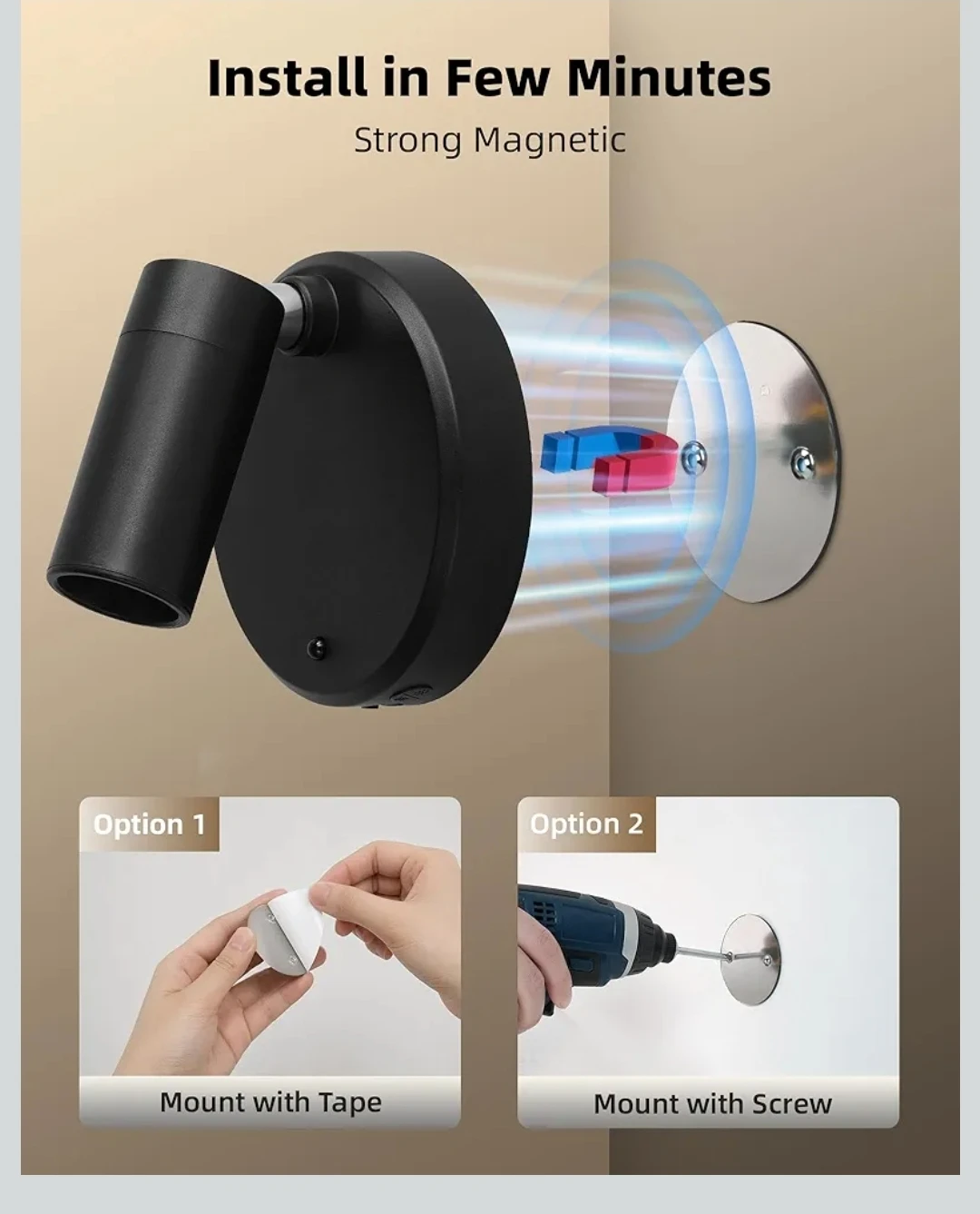 NEW USB Rechargable Spotlights Indoor with Remote, 5500mAh - photo 2