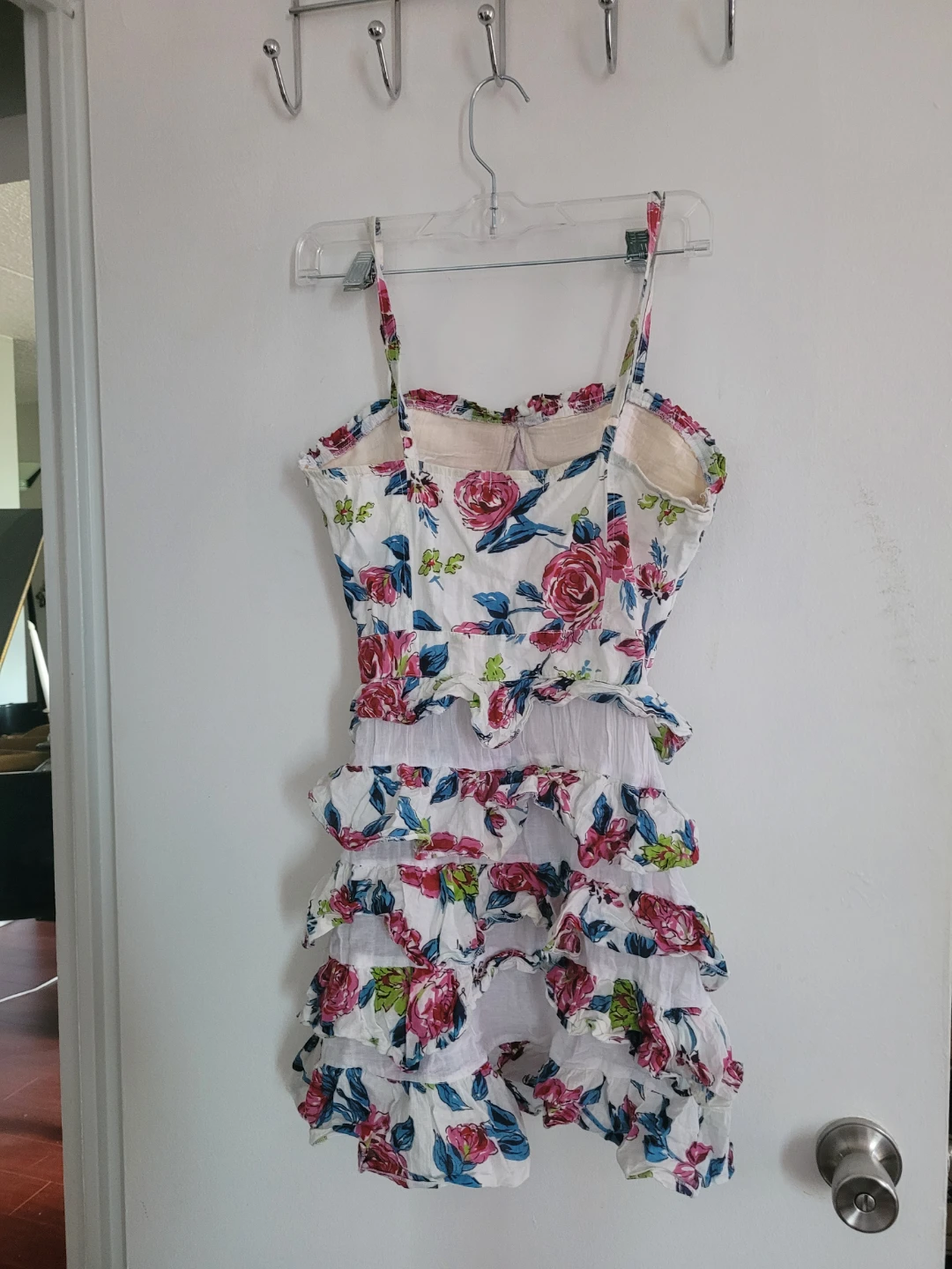 Floral Ruffled Mini Dress - photo 3