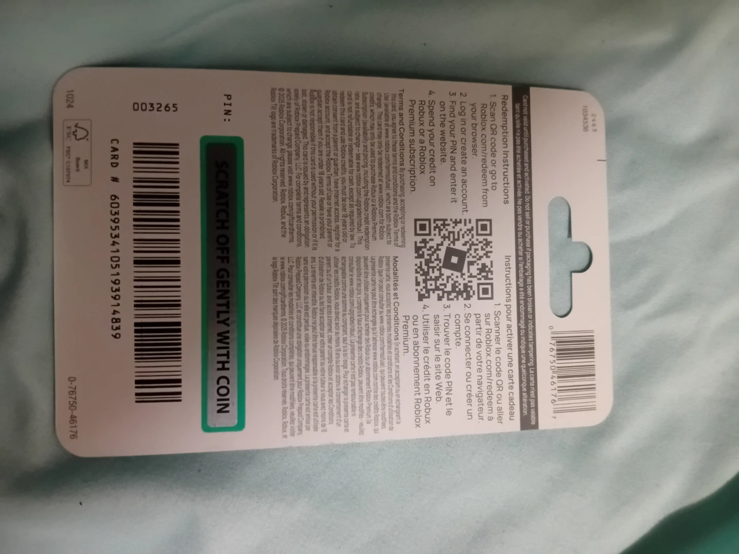 Roblox Gift Card - photo 2