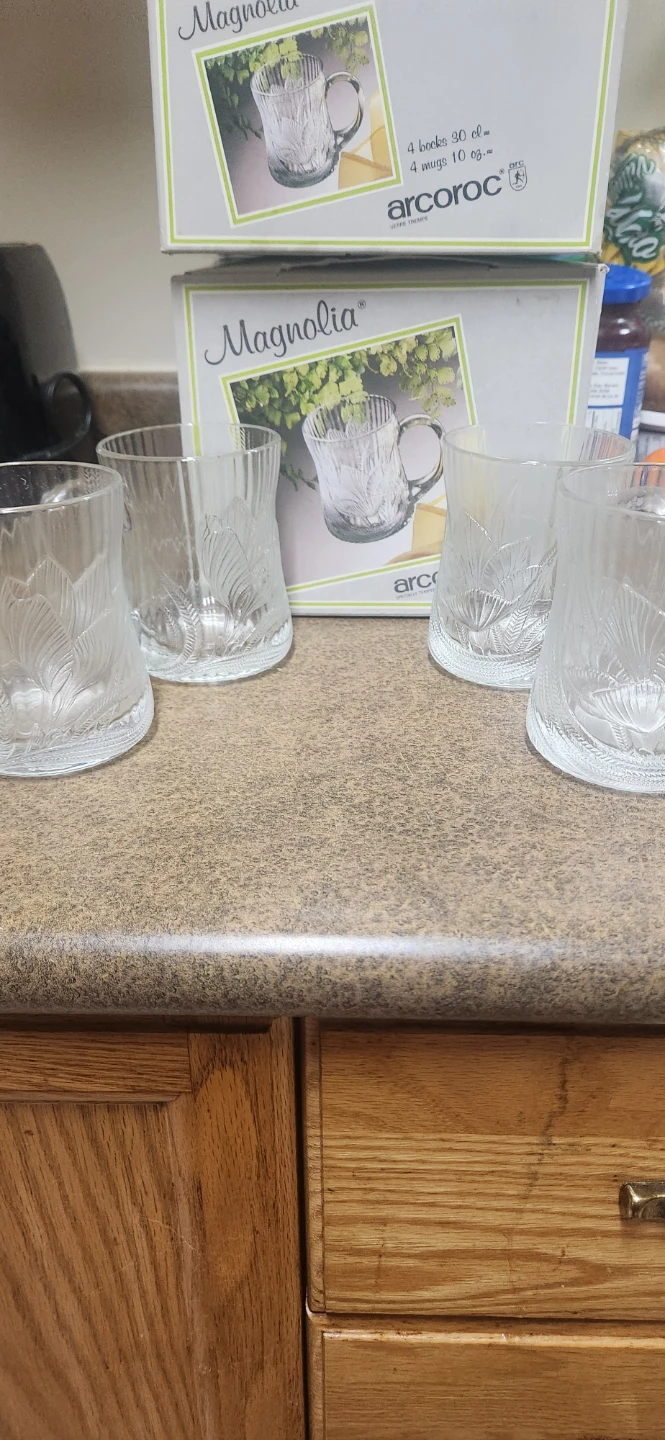 Arcoroc Magnolia Glass Mugs  - Set of 4⚽️ - photo 2