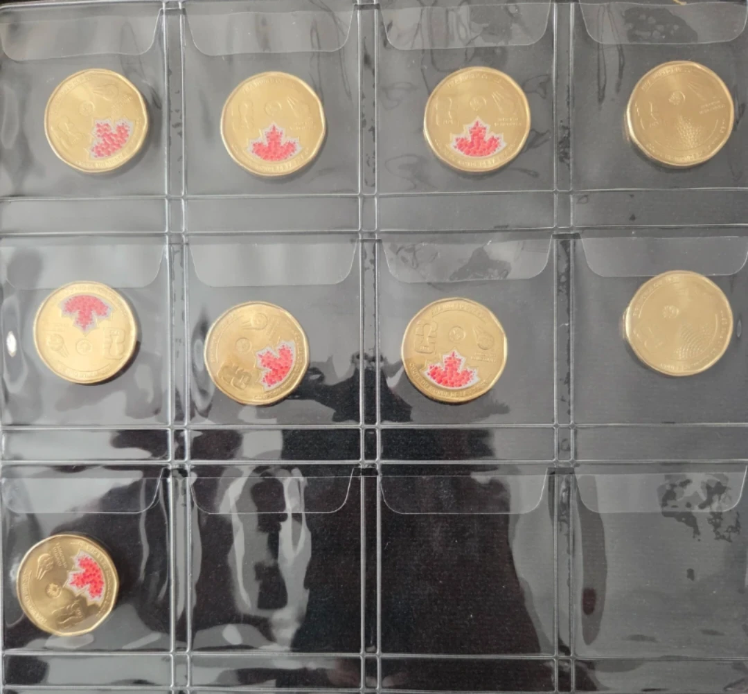 Collection of 9 Canadian Maple Leaf Coins