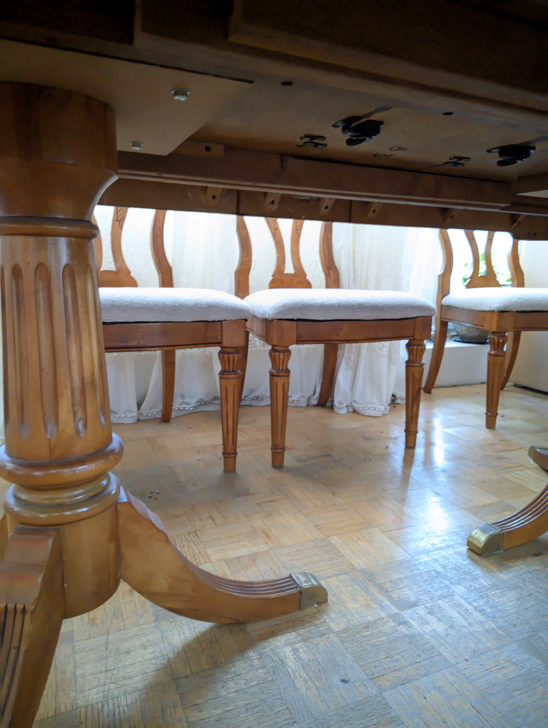 Wooden Dining Table and Chairs Set - photo 4