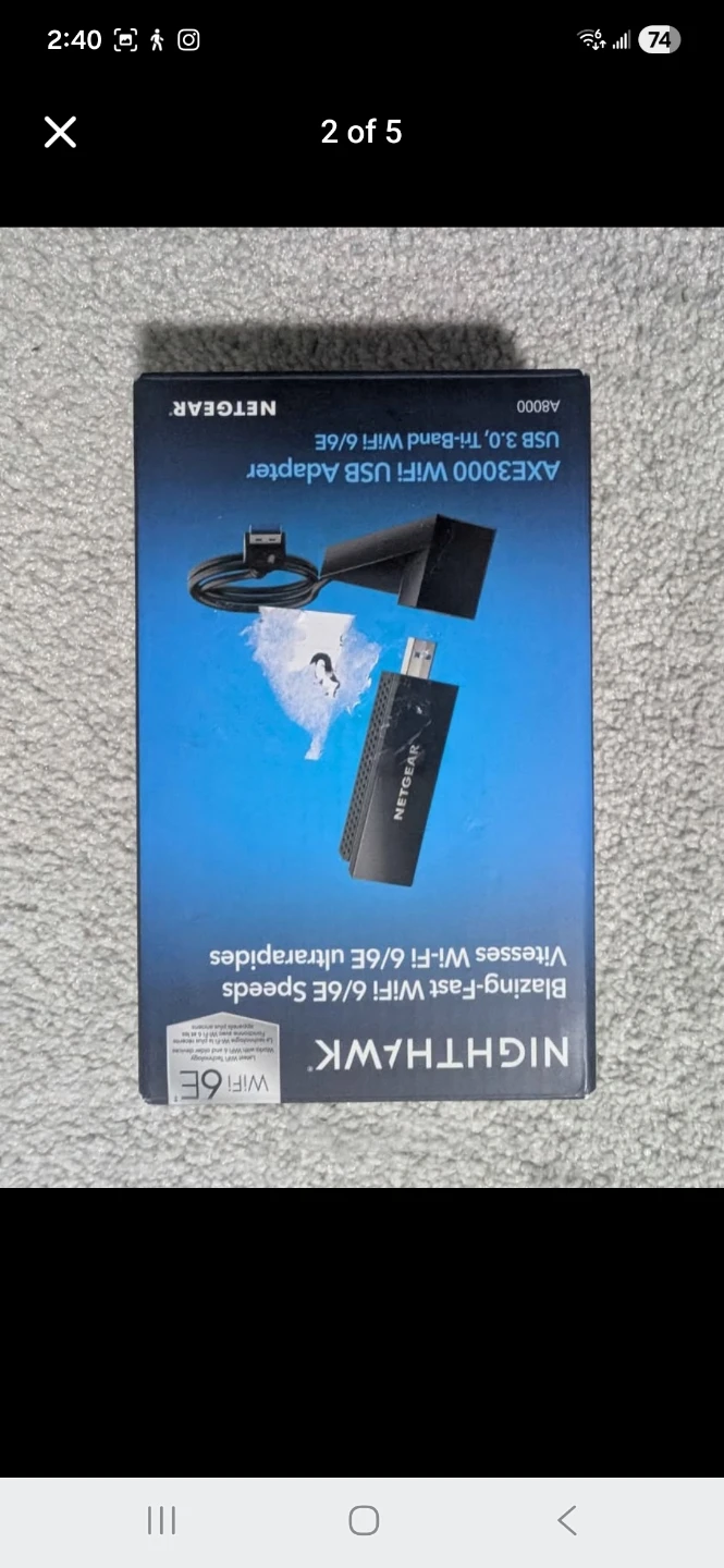 NETGEAR Nighthawk AXE3000 WiFi 6/6E USB 3.0 Adapter