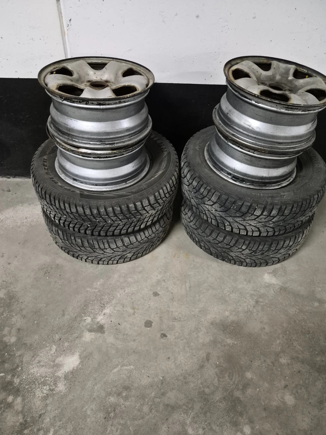 Four Winter Tires and Rims