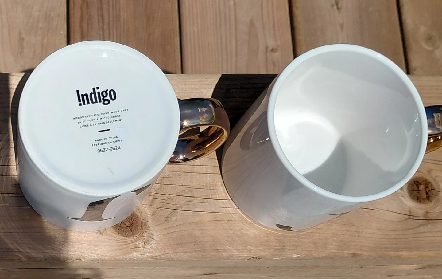 Indigo Mugs with Letter J (Set of 2) - photo 2