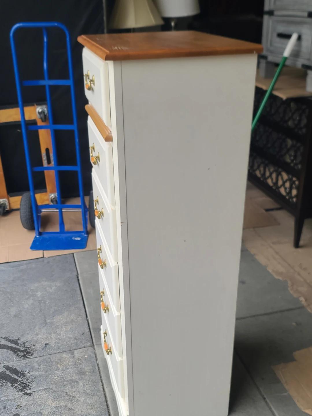 White 6-Drawer Tall Dresser - photo 3