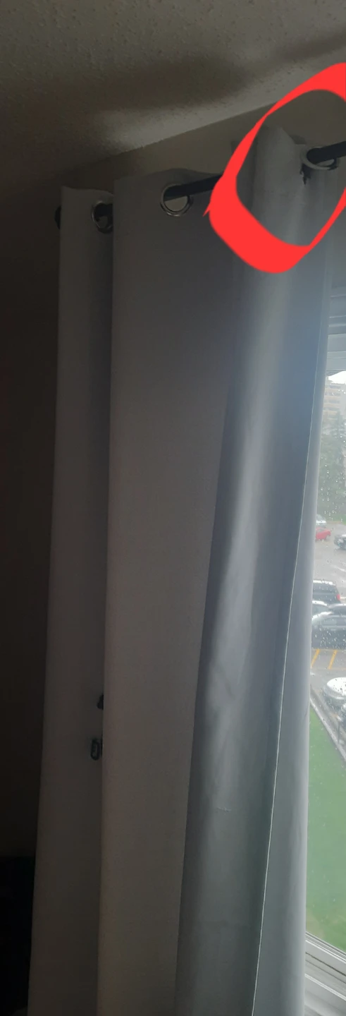 4 pairs of blackout curtains & curtain rods