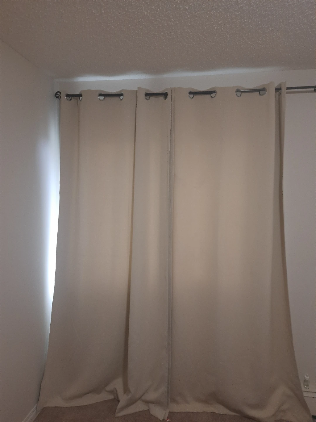4 pairs of blackout curtains & curtain rods - photo 3