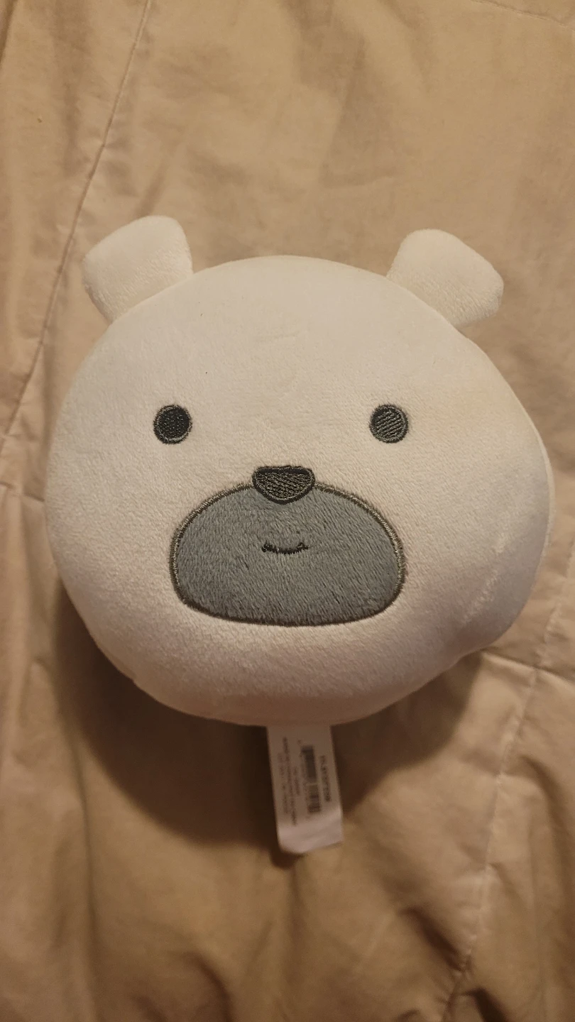 White Bear Plush Eye Mask