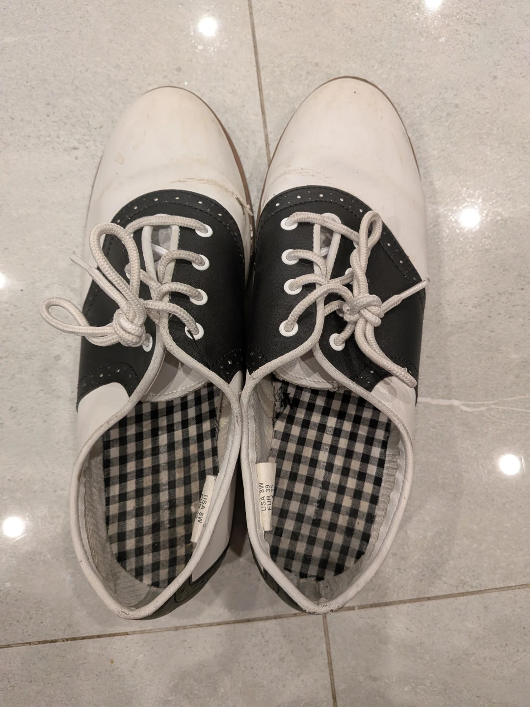 White & Black Saddle Shoes - photo 2