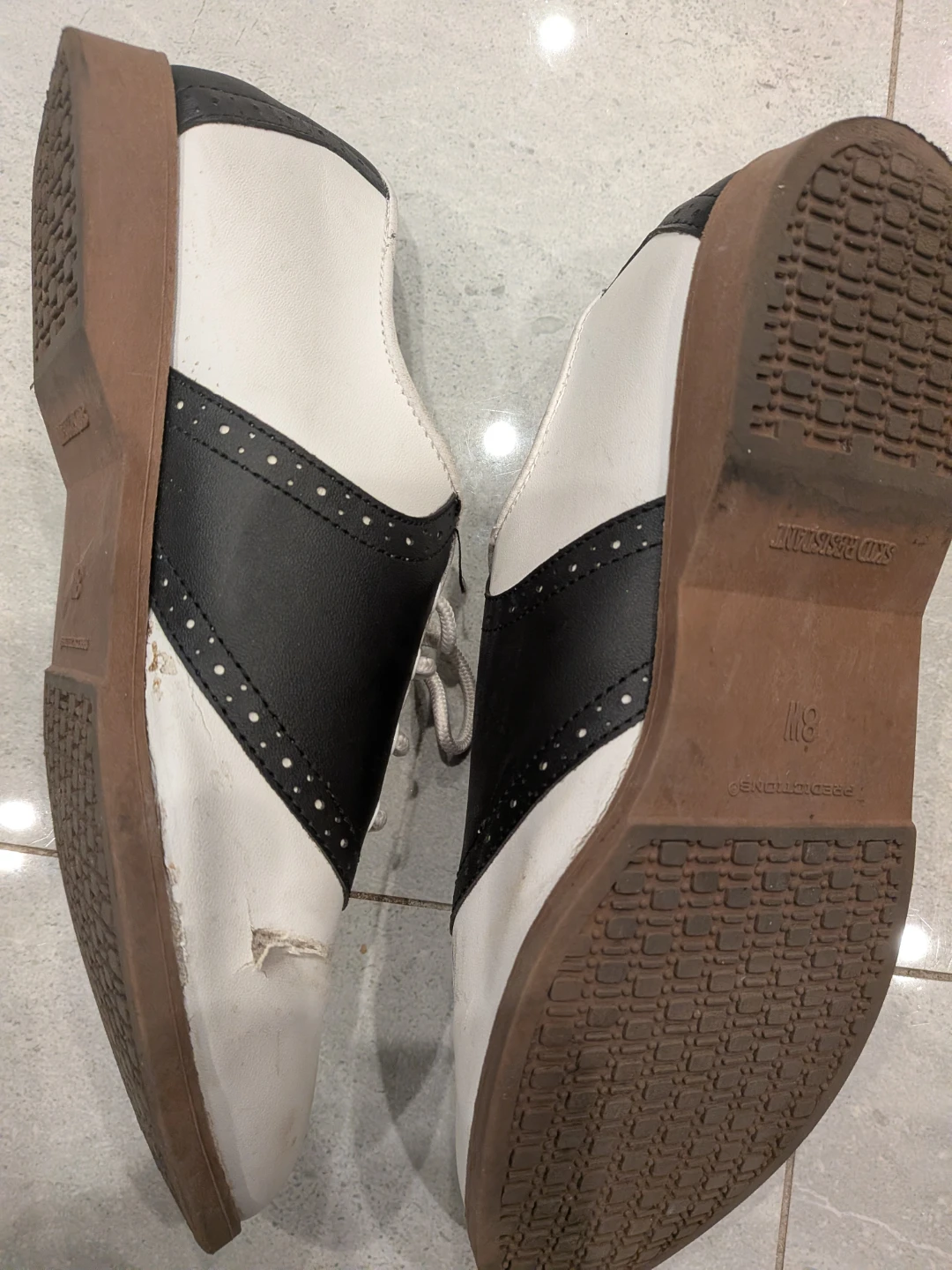 White & Black Saddle Shoes - photo 3