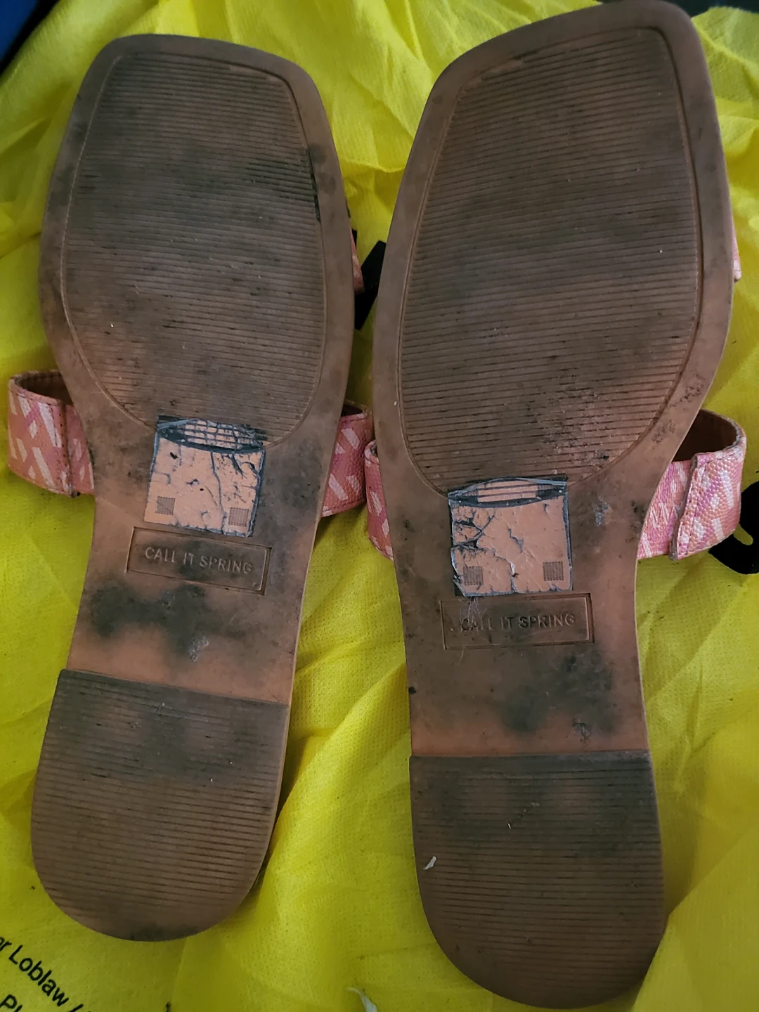 Call It Spring Pink Geometric Pattern Slides - photo 2