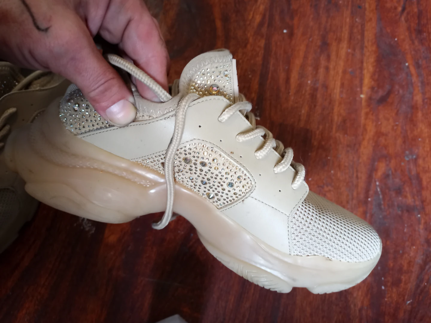9 size Women's Rhinestone Fashion Sneakers - photo 3