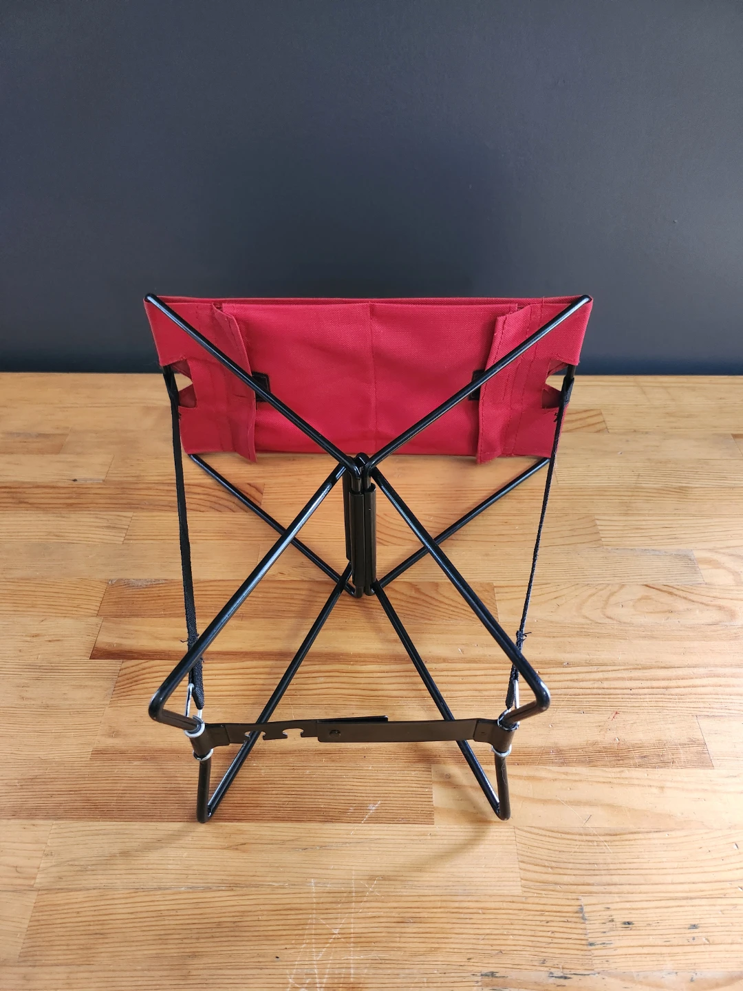 Compact Folding Camping Stool- Red ⚽️ - photo 3