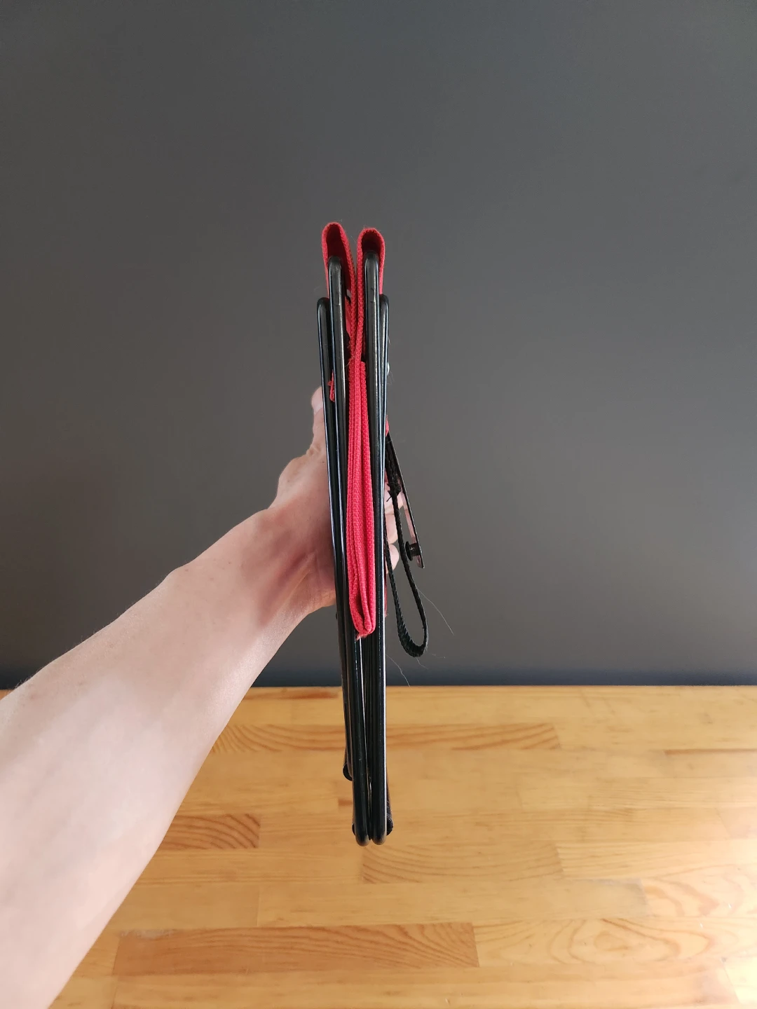 Compact Folding Camping Stool- Red ⚽️ - photo 5