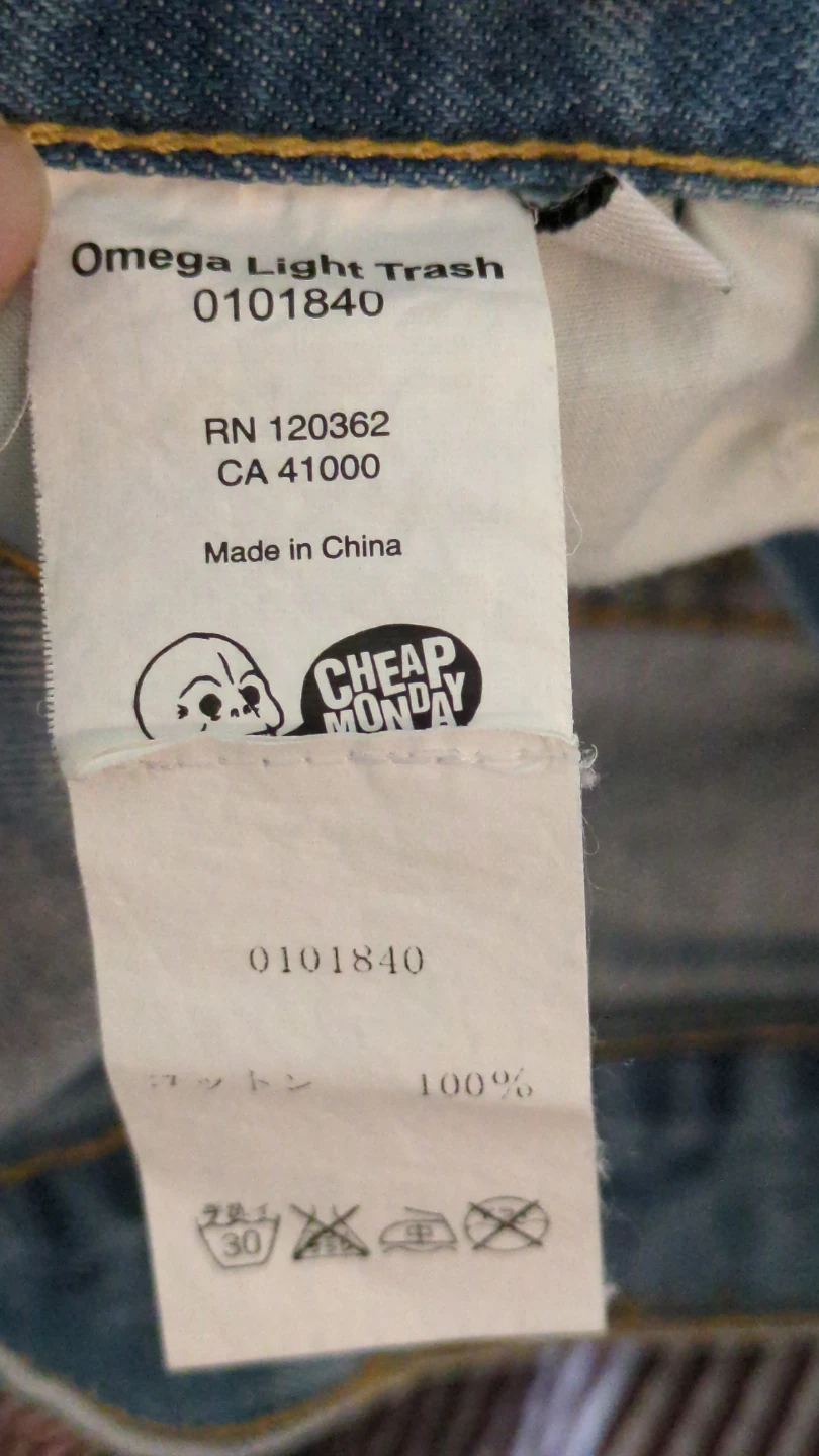 Cheap Monday Omega Light Trash Jeans - photo 4