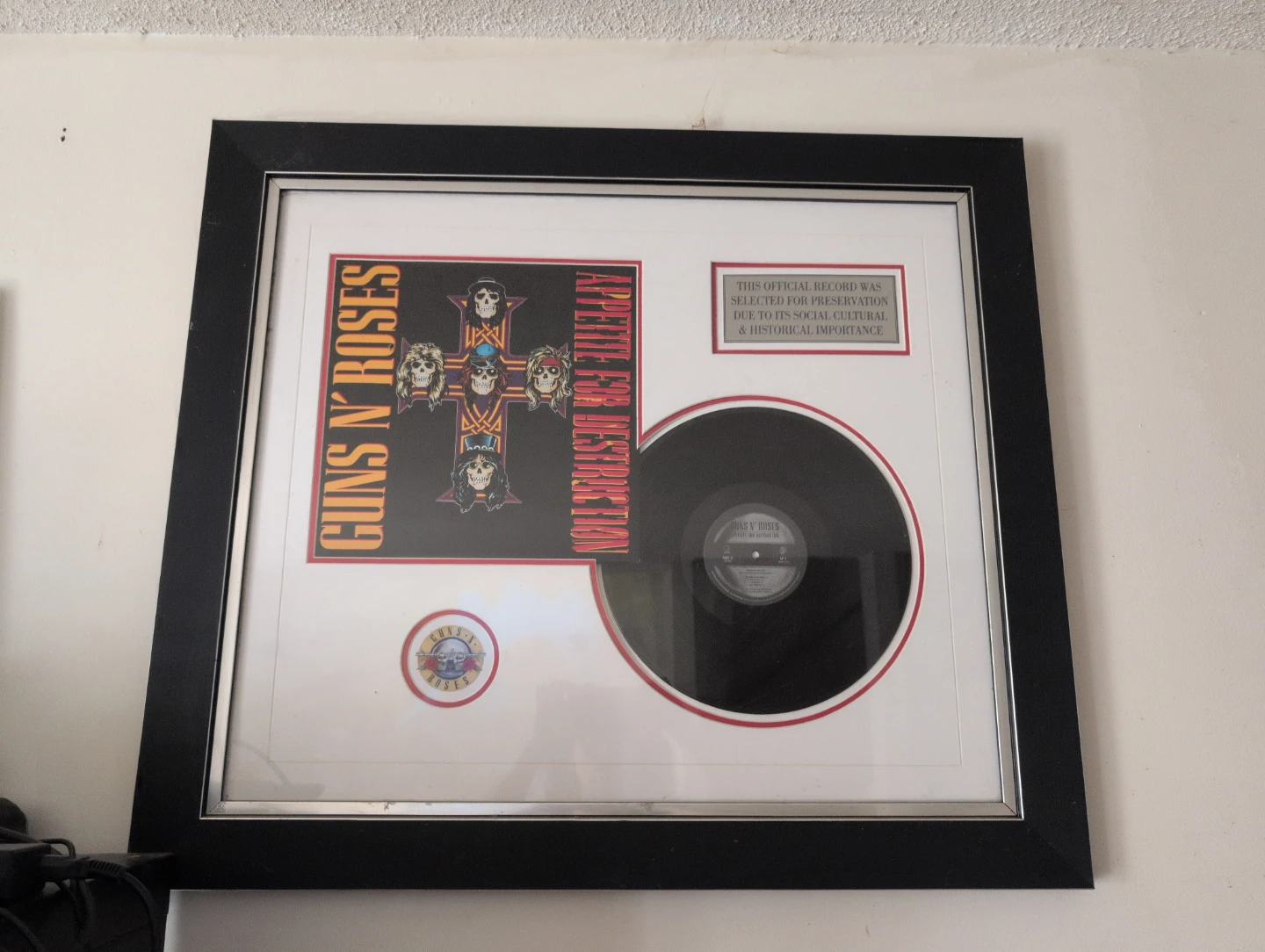 Guns N' Roses Appetite for Destruction Framed Record