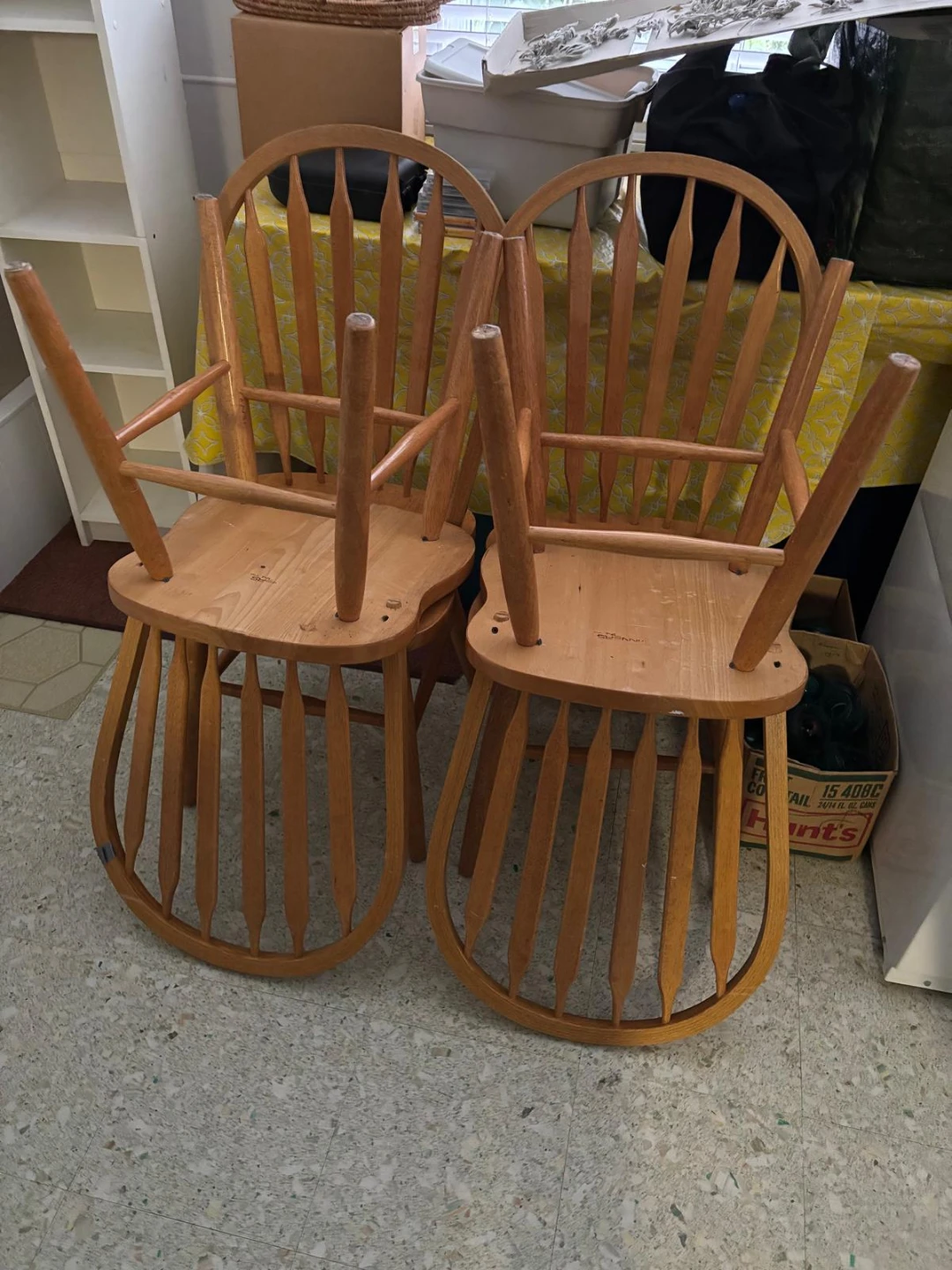 Set of 2 Wooden Dining Chairs