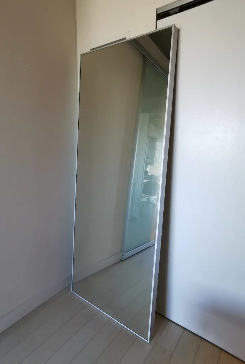 IKEA Hovet Full Length Mirror with Silver Frame