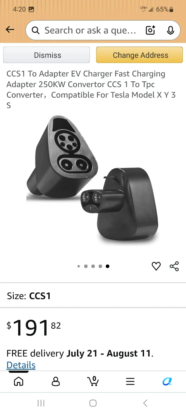 CCS 1 to TPC EV Charger Fast Charging Adapter - photo 2