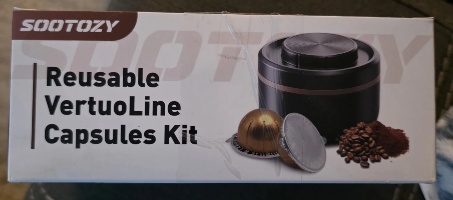 SOOTOZY Reusable VertuoLine Capsules Kit with Dispenser