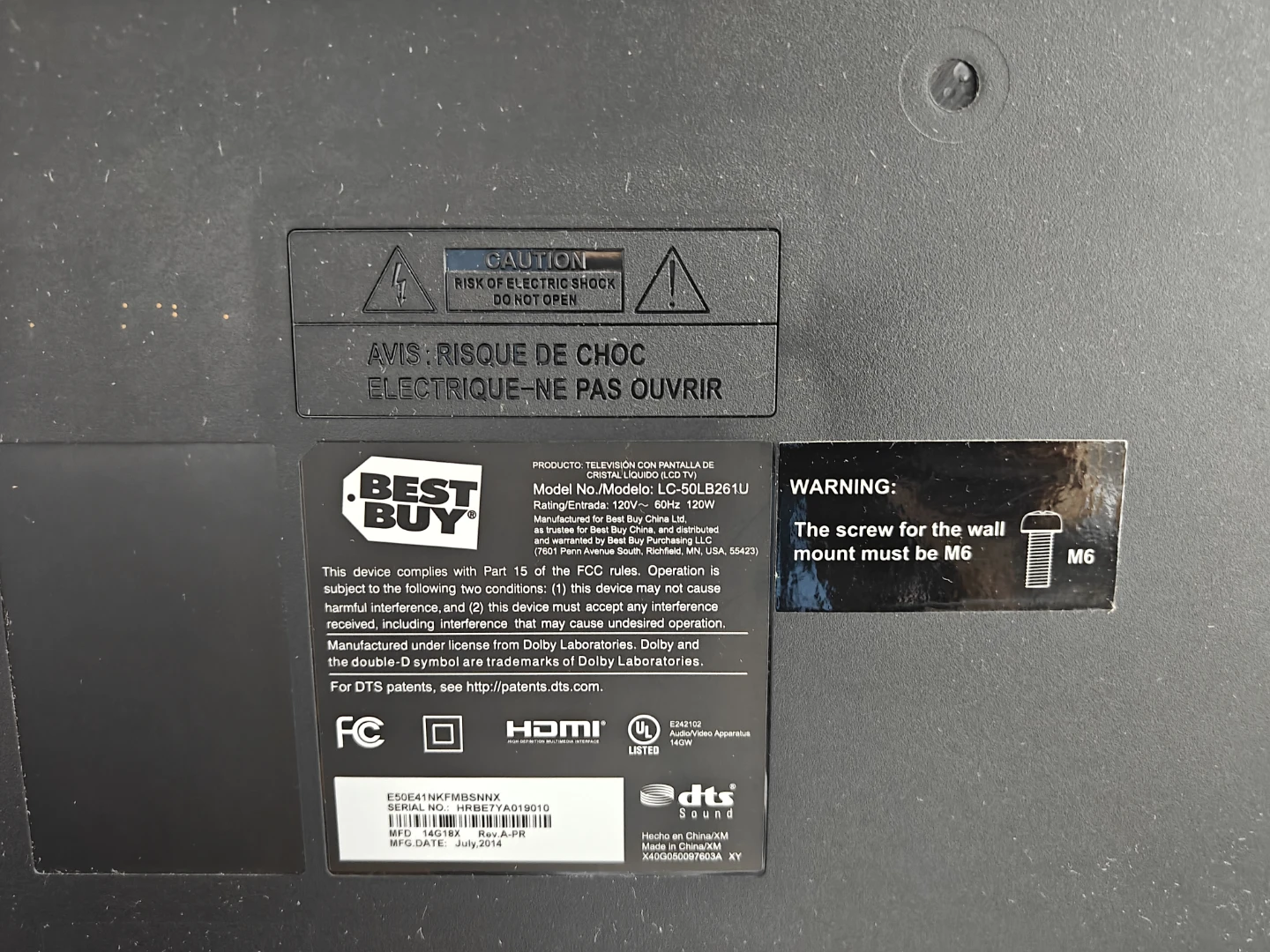 Sharp LC-50LB261U Television - photo 3