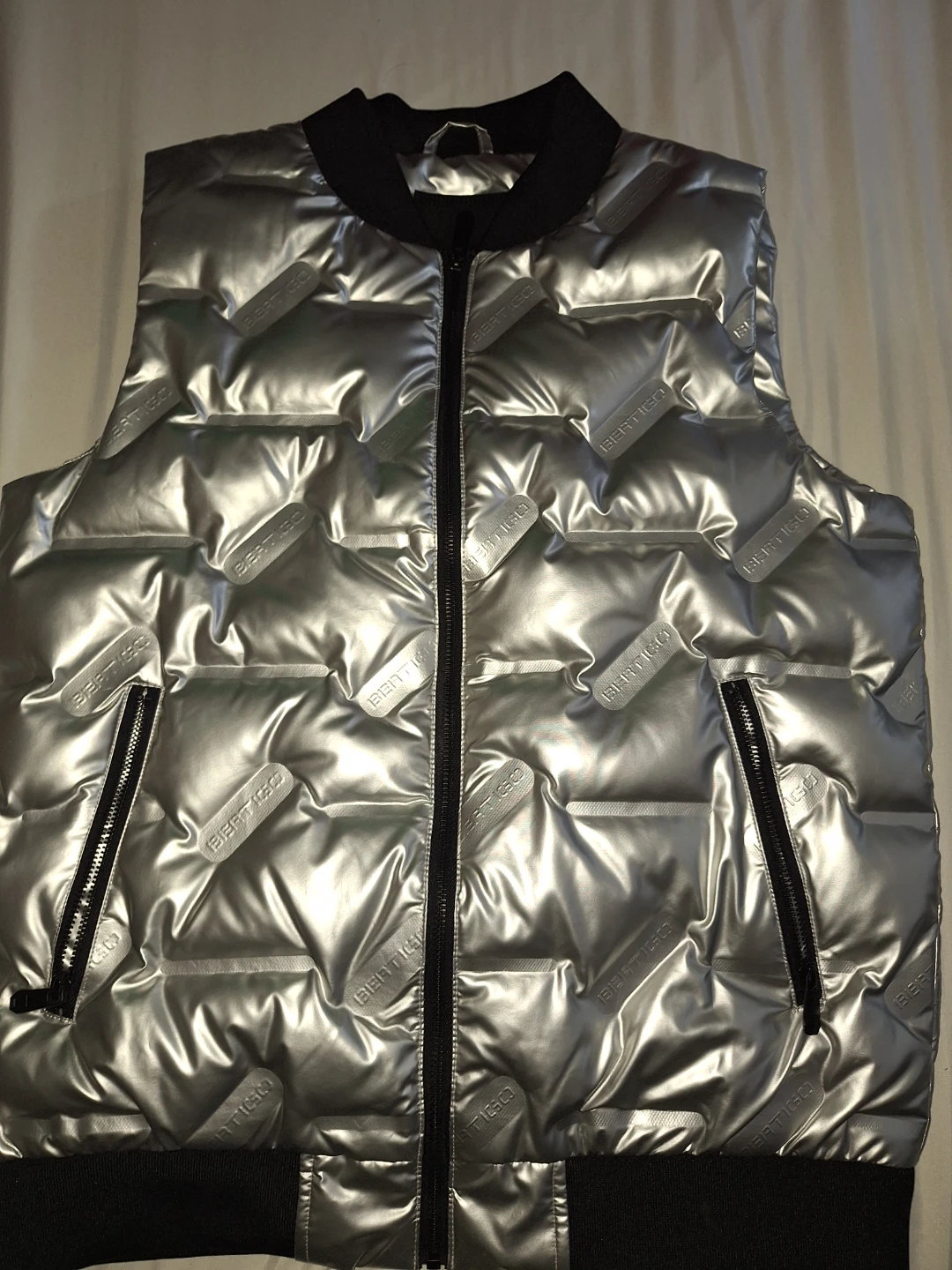 Bertigo Silver Puffer Vest