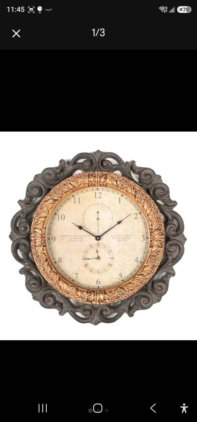 Bombay Co Horological Wall Clock