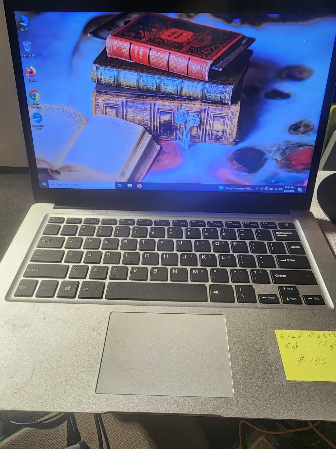 Intel Celeron N3350 Laptop - 6GB RAM, 64GB Storage