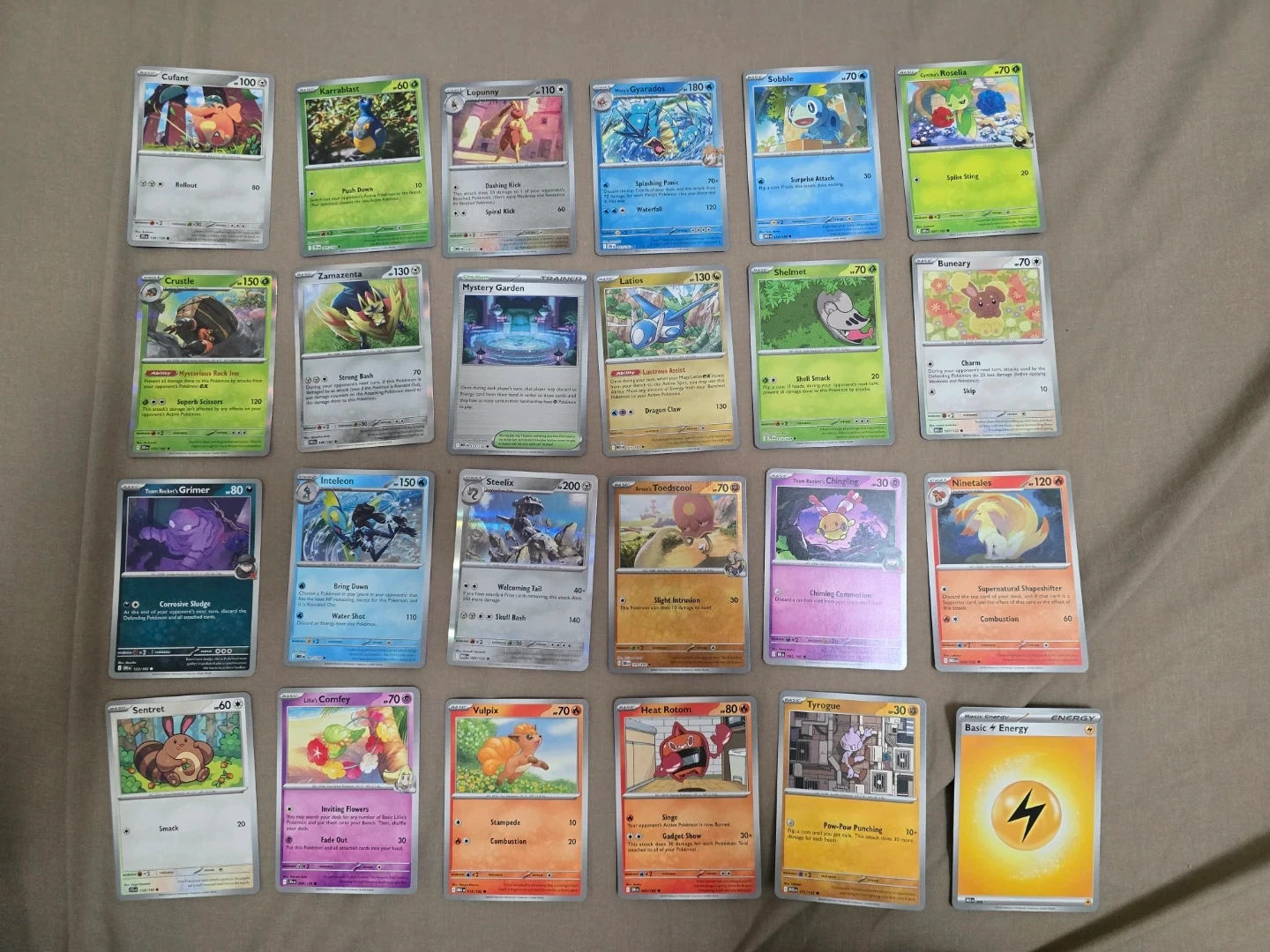 Assorted Pokemon Trading Cards (51 cards in total)