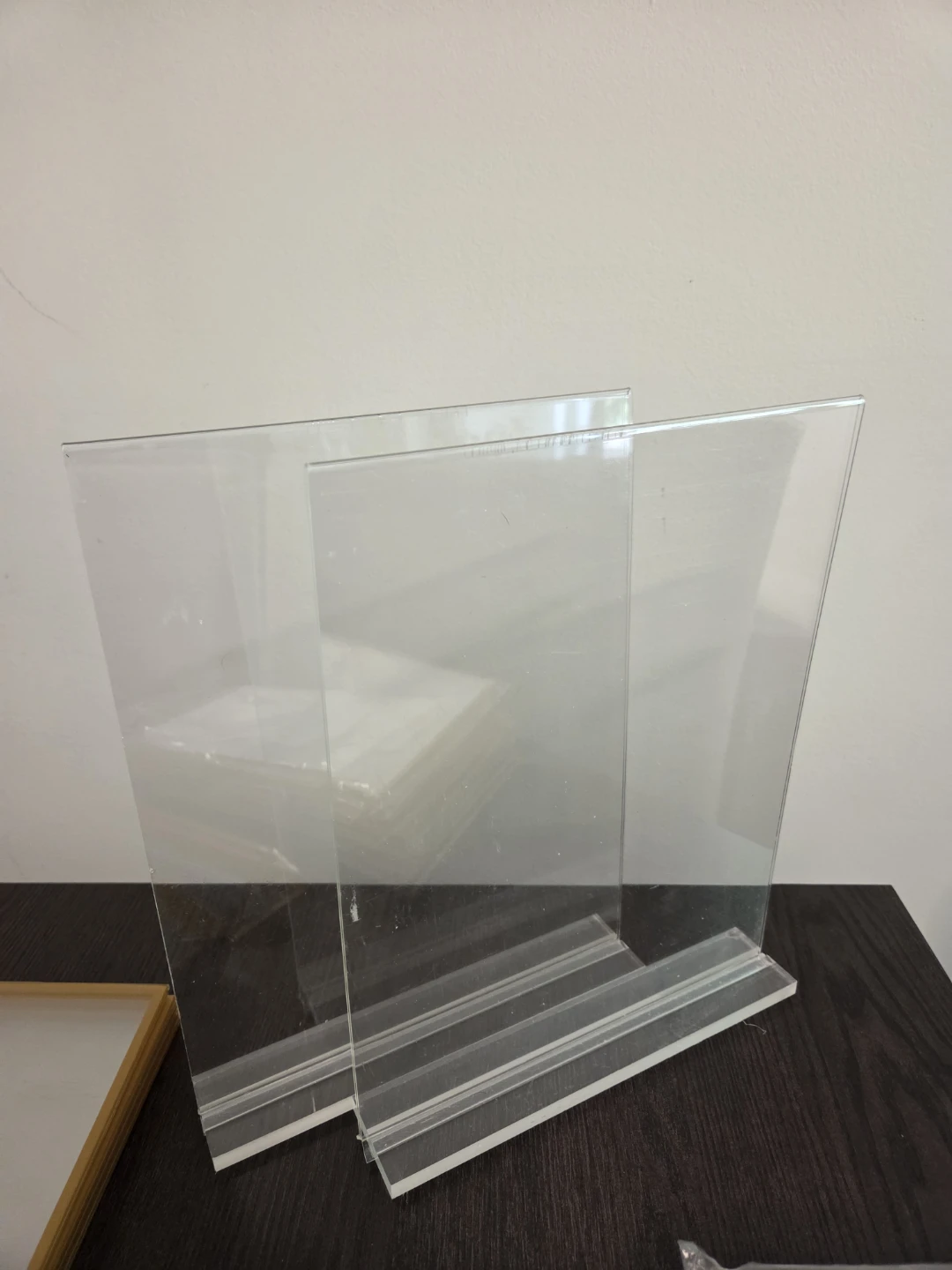 Set of 12 + 6 Gold Acrylic Sign Holders - photo 2