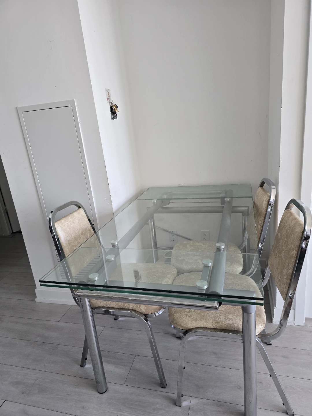 Glass Top Dining Table with 4 Chairs - photo 4