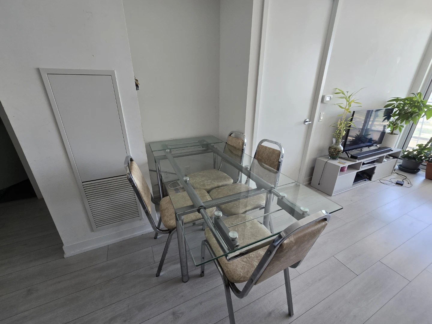 Glass Top Dining Table with 4 Chairs - photo 5