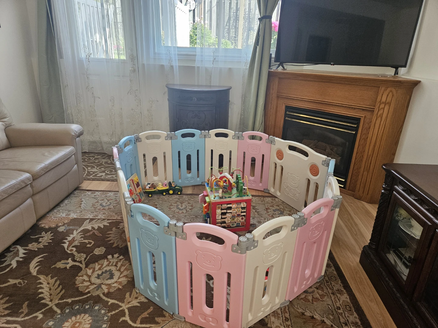 LIVING basics Folding Bear Baby Playpen - photo 3