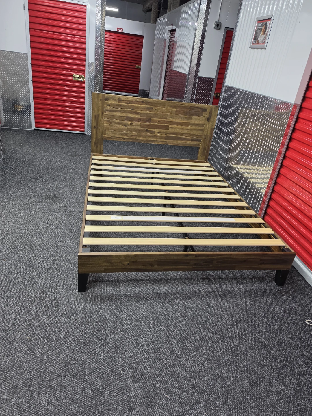 Wooden Bed Frame with Headboard