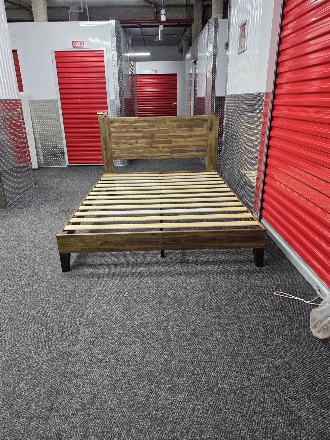 Wooden Bed Frame with Headboard - photo 5