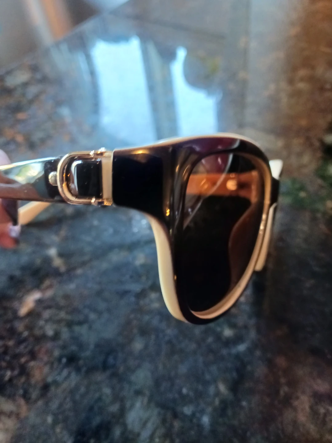 Cream and Black Sunglasses - photo 5