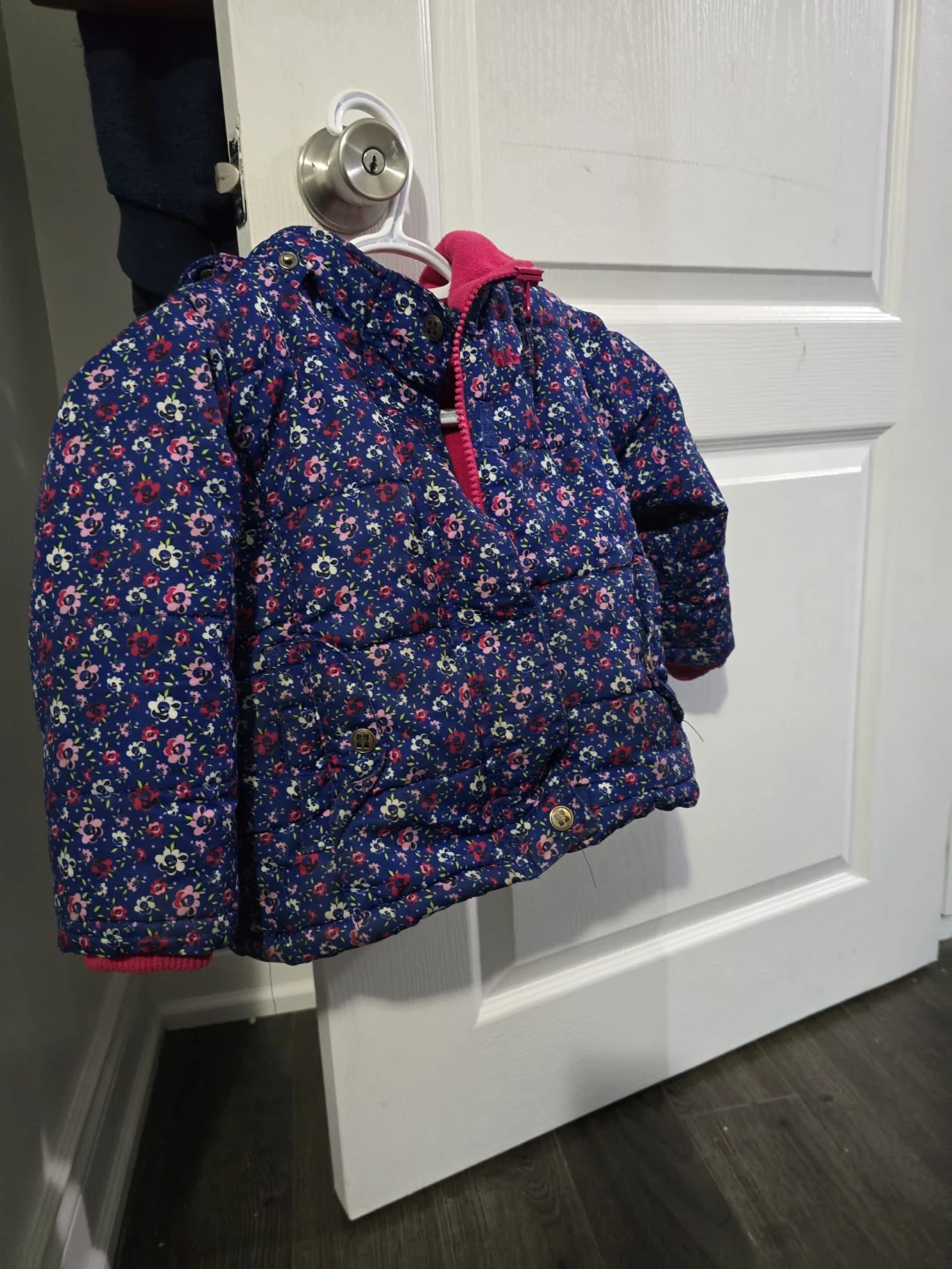 Floral Puffer Coat and Pink Snow pants - photo 4