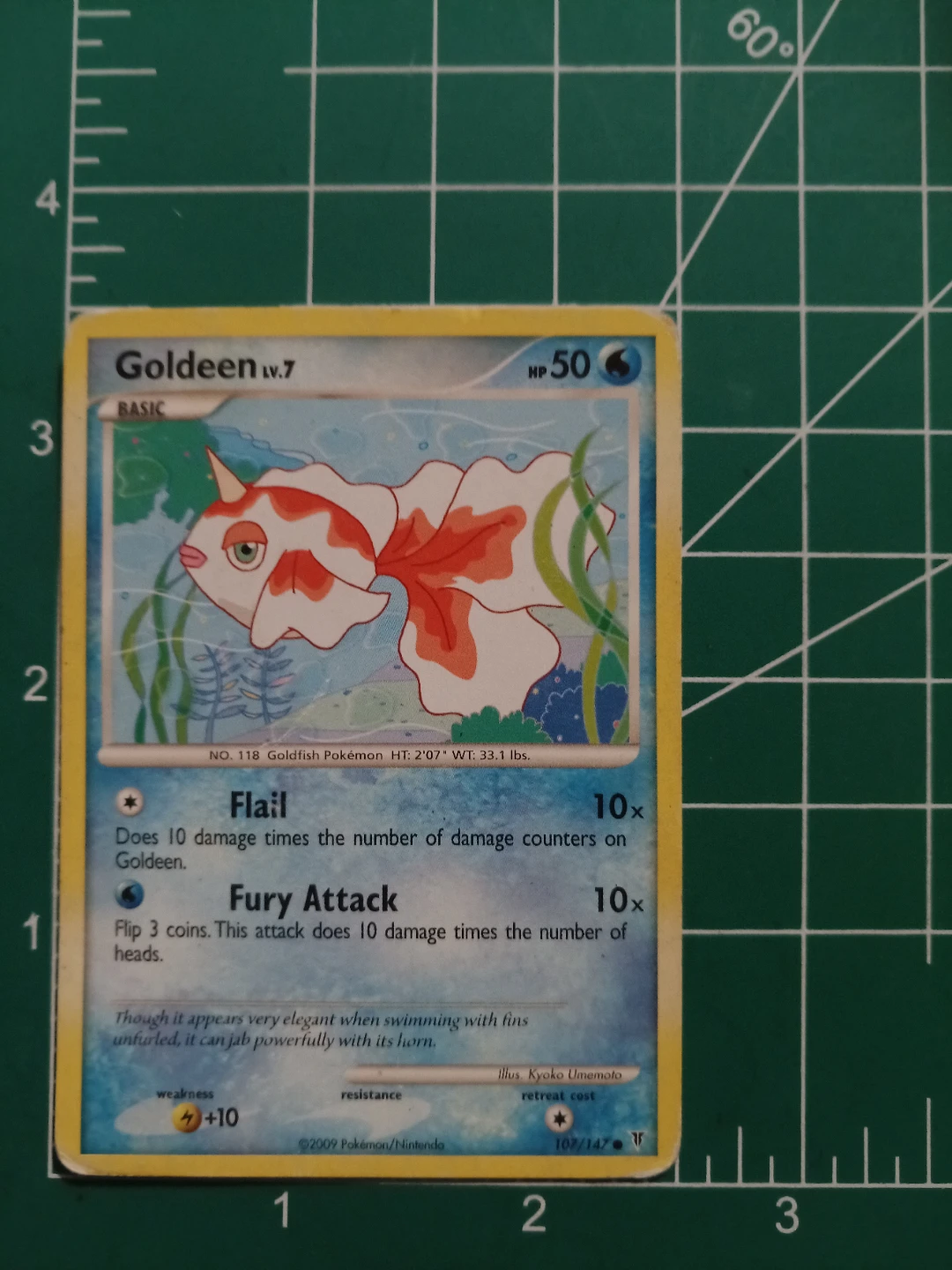 Goldeen Pokemon Card Lv.7 107/147