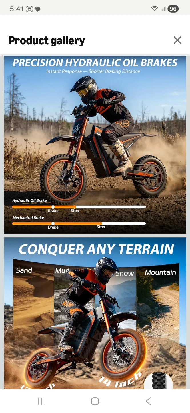 EZ Xtreme Electric Dirt Bike 48V 22.5AH - photo 4
